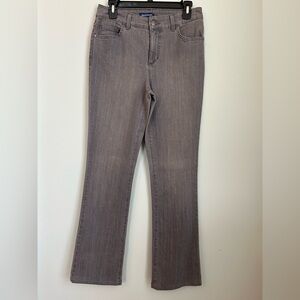 Bandolino Women's Mandie Barely Boot Gray Flare Jeans Size 6